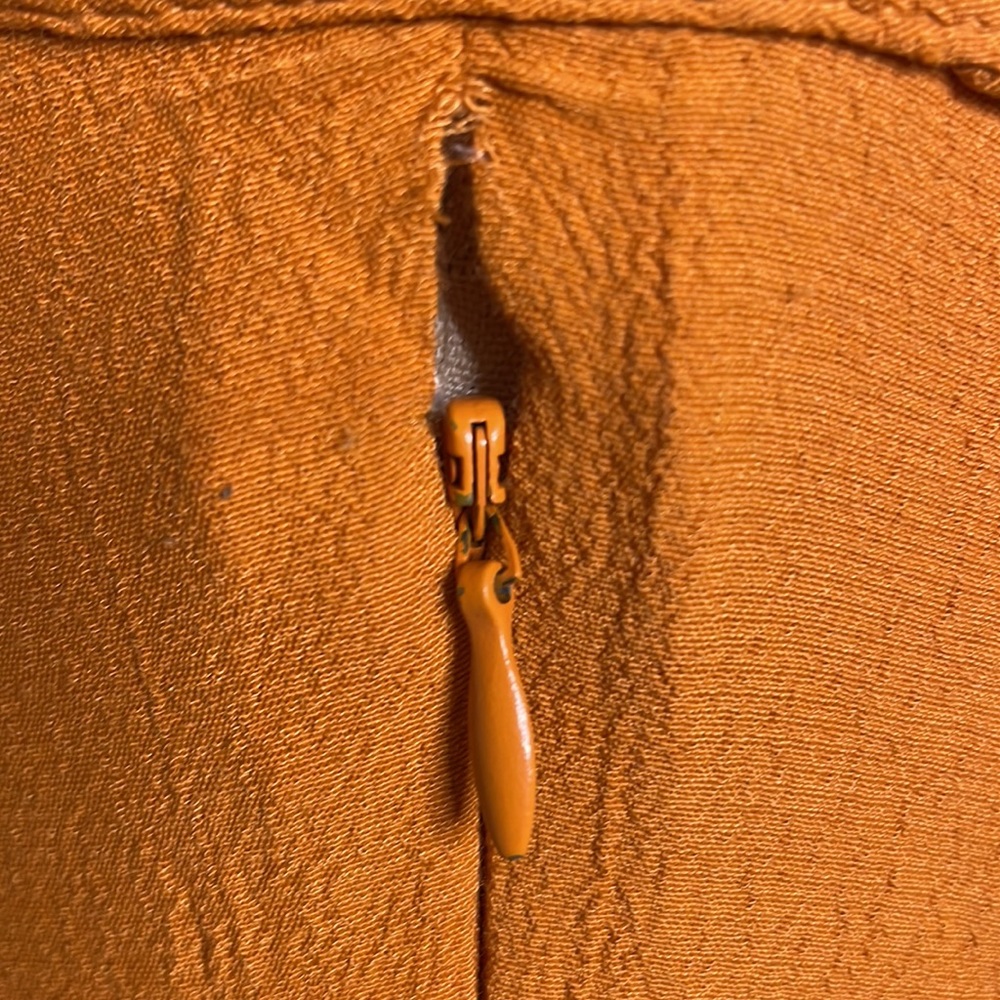 Used H&M Orange Midi Dress - Picture 3 of 5